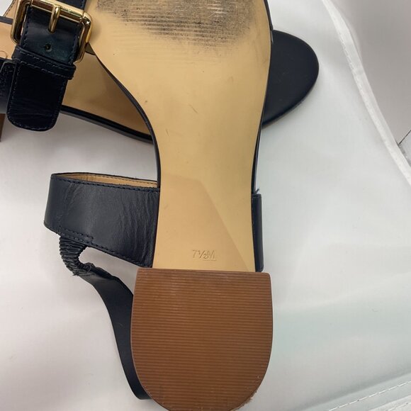 Talbots Womens Black Strappy Heeled Sandals With Adjustable Buckles Size 7.5 - Picture 5 of 5